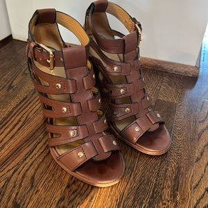 Coach Ginny strappy block heel sandals